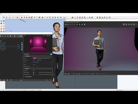 VRAY Sketchup Videocourse - 09 - Three Point Lighting Technique, Key, Fill, Back Lights, Dome Light