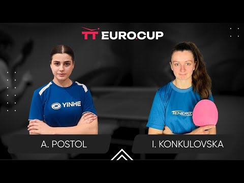 11:35 Anastasiia Postol - Iryna Konkulovska 18.03.2024 TT Euro.Cup Women Ukraine Master. TABLE 3