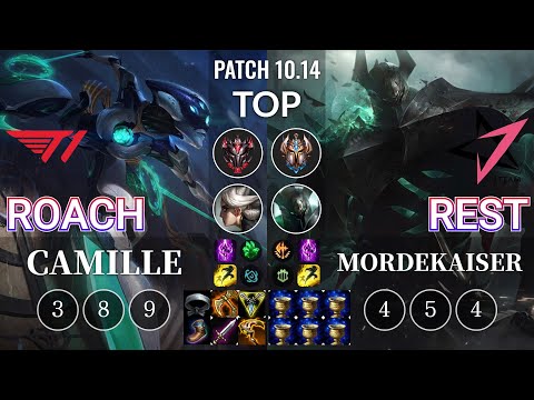 T1 Roach Camille vs JT Rest Mordekaiser Top - KR Patch 10.14