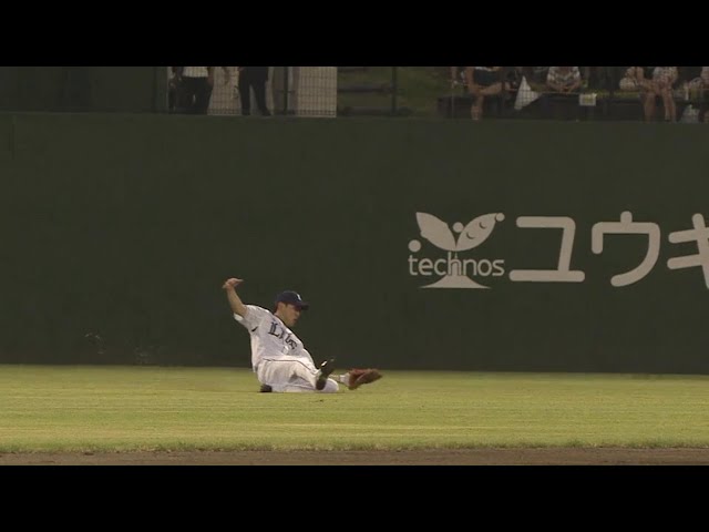 【2回表】スライディングキャッチで魅せる!! ライオンズ・秋山のファインプレー!! 2018/8/29 L-E