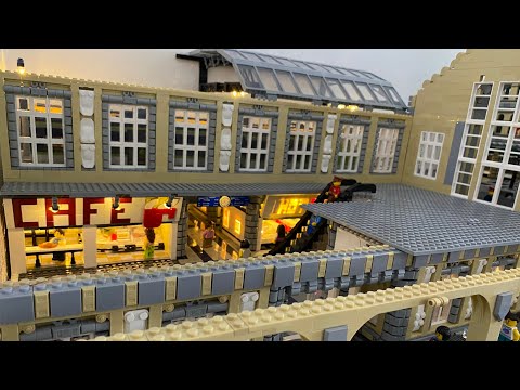 Bahnhof | Zwei Weitere Geschäfte | Dach Unterbau | Folge 132 | LEGO® Klemmbaustein Stadt Baustein