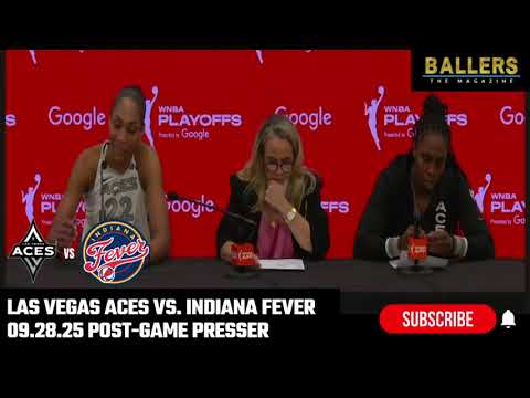 A'ja Wilson, Chelsea Gray, HC Becky Hammon: Las Vegas Aces Postgame Presser | vs. Fever | 09.28.25