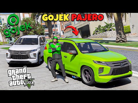 JADI GOJEK DI GTA 5 PAKE MOBIL PAJERO CUMI DARAT - GTA 5 MOD