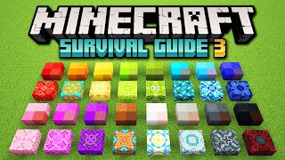 Concrete & Glazed Terracotta! ▫ Minecraft Survival Guide S3 ▫ Tutorial Let