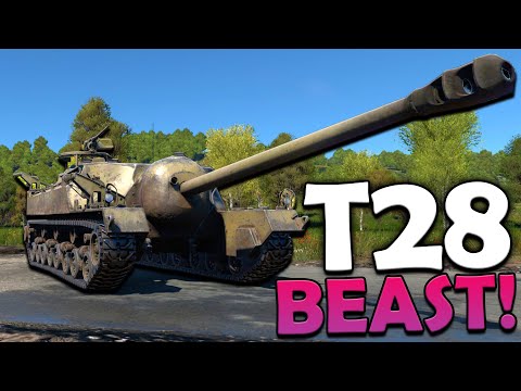 I Tried Out The HUGE T28 SUPER HEAVY TANK In War Thunder!