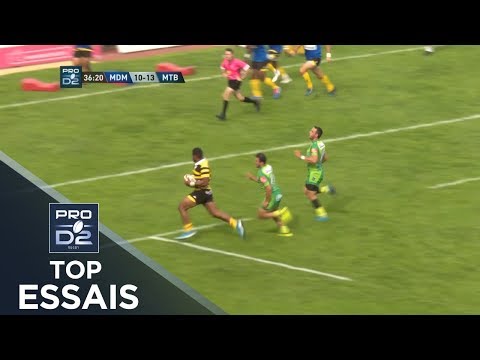 TOP Essais de la J07 – PRO D2 – Saison 2019-2020