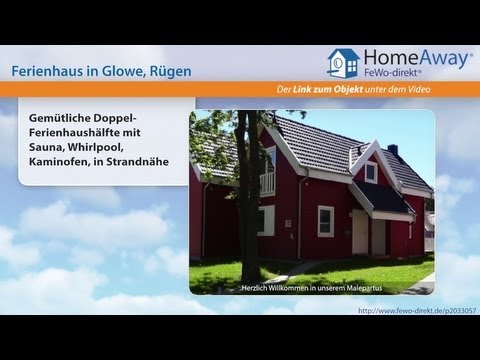 Glowe: Gemütliche Doppel-Ferienhaushälfte mit Sauna, Whirlpool, Kaminofen - FeWo-direkt.de Video