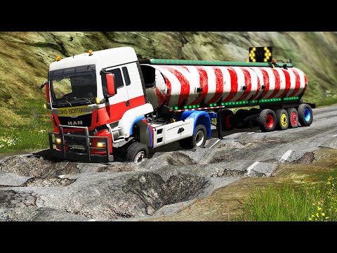 Trucks vs Potholes #91 | BeamNG.DRIVE