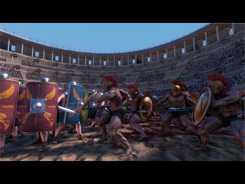 10,000 ROMANS VS 10,000 SPARTANS - COLOSSEUM BATTLE - Ultimate Epic Battle Simulator UEBS