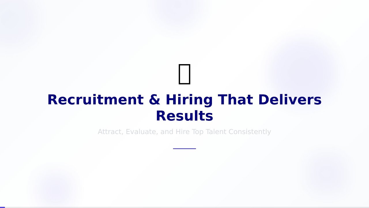 Recruitment & Hiring That Delivers Results