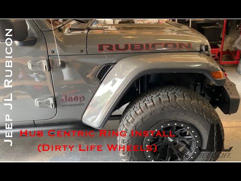 Jeep JL Rubicon Hub Centric Rings Dirty Life Wheels