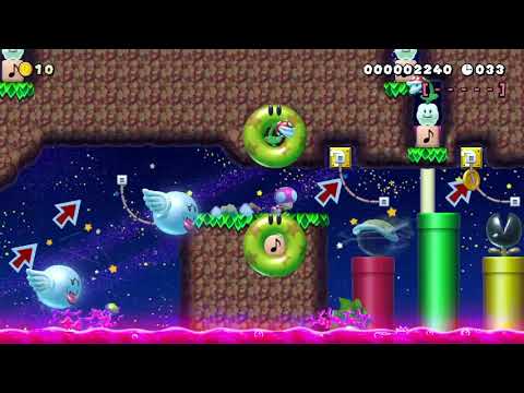 SMM2 1st Anniversary 演奏×SpeedRun by モルル♪ [Super Mario Maker 2]