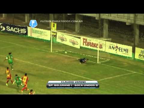 Gol de Verino. Sp. Belgrano 1 - Boca Unidos 0. Fecha 40. Torneo Primera B Nacional