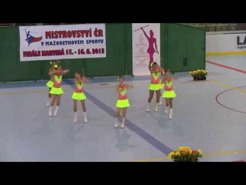Mažoretky Elité Minís Ostrava - Finále MČR Karviná 2013