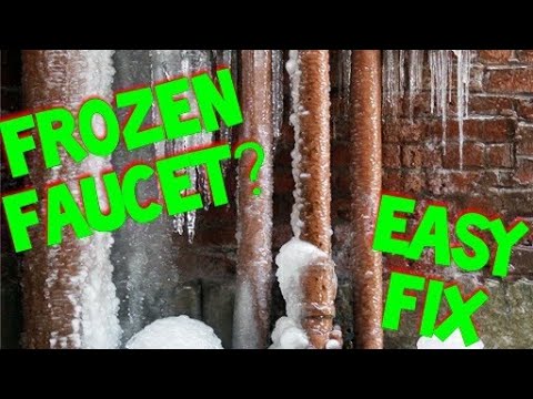 How to Unfreeze FROZEN WATER PIPE IN HOME - THE BEST METHOD