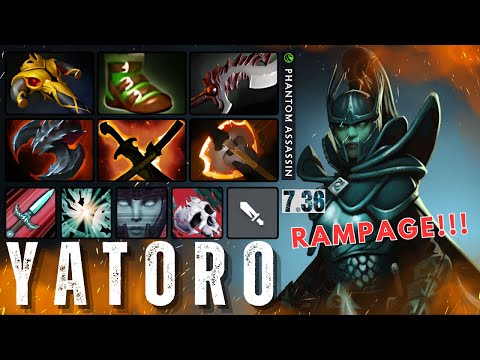 Yatoro Phantom Assassin RAMPAGE!!! - Dota 2 Pro Playstyle [Learn from the Best]
