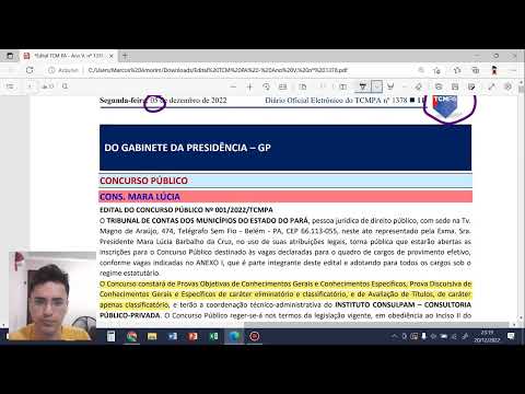 Análise do Edital TCM PA 2022
