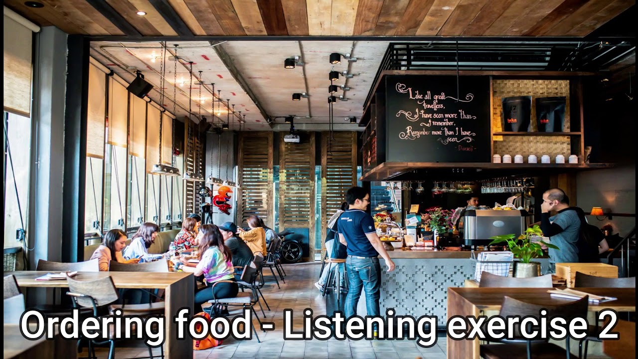 Ordering food - listening exercise 2