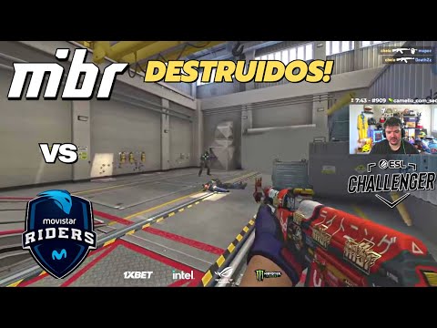 MIBR vs Movistar Riders - ESL Challenger Valencia 2022 - HIGHLIGHTS - CSGO - GAULES