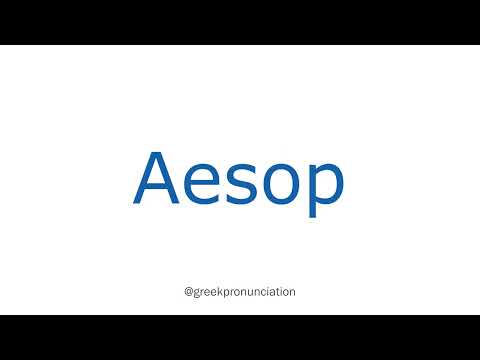 How To Pronounce Aesop With Greek Accent