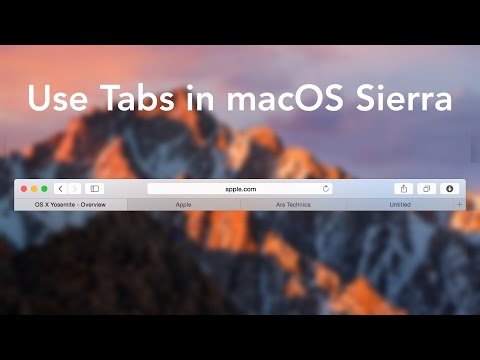 macOS Sierra tabs in maps