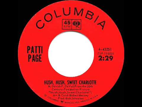 1964 OSCAR-NOMINATED SONG: Hush, Hush, Sweet Charlotte - Patti Page
