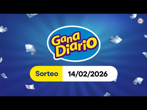 Sorteo Gana Diario - Sábado 14 de Febrero de 2026
