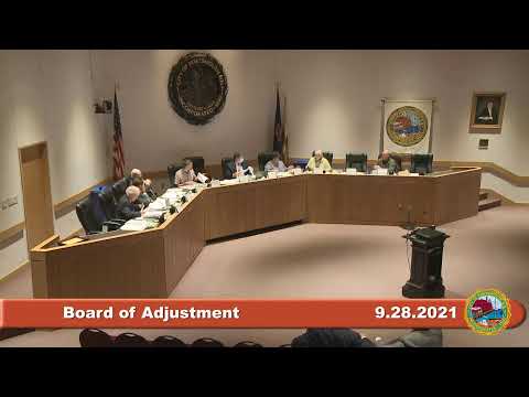 9.28.2021 Board of Adjustment