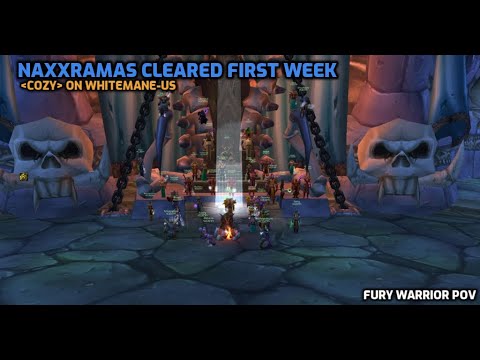 First Naxxramas Clear of WoW Classic! | COZY on Whitemane-US