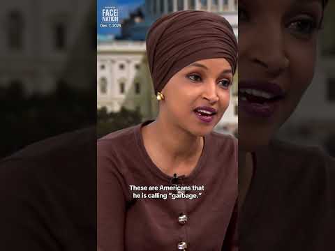 Rep. Omar calls President Trump’s recent comments about Somali Americans “disgusting" #shorts