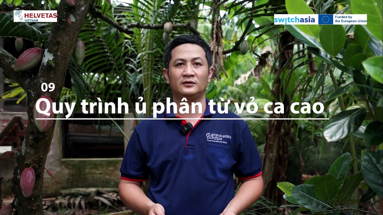Quy trình ủ phân bón hữu cơ từ vỏ quả cacao