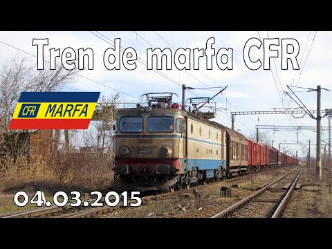 Tren de marfa CFR intra in Suceava - 04.03.2015