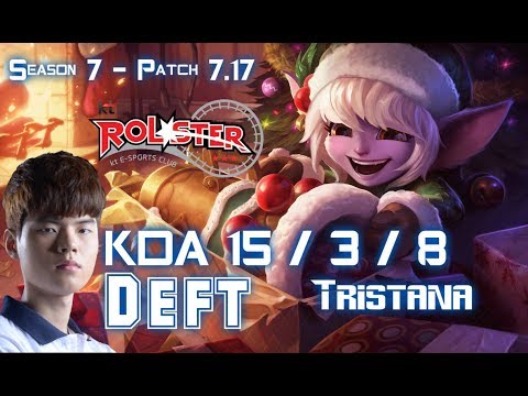 KT Deft TRISTANA vs KOG'MAW ADC - Patch 7.17 KR Ranked