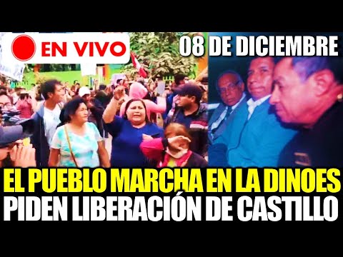 🔴EN VIVO | EL PUEBLO MARCHA EN LA DINOES EXIGIENDO LA LIBERACIÓN DE PEDRO CASTILLO