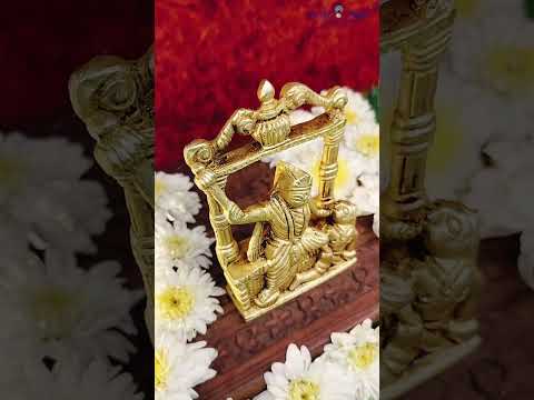 Vibrant Devi Maa Baglamukhi Murti Idol in Brass video