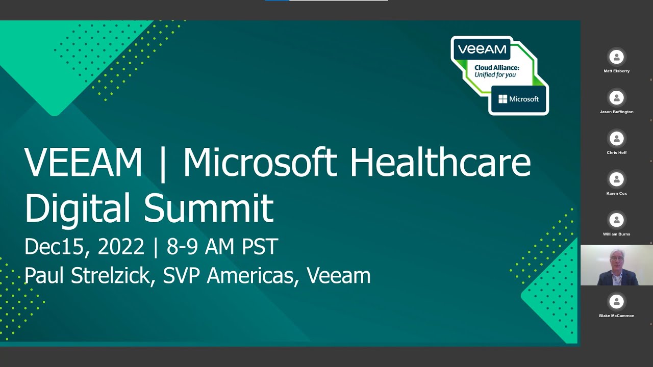 Veeam | Microsoft Healthcare Digital Summit video