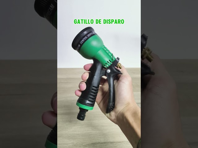 Vídeo relacionado con GRIFEMA, GE1303 Pistola de Riego, Pistola de Agua para Jardín, 8 Modos Ajustables, Pistola de Manguera con Interruptor de Pulgar para Riego de Césped, Negro