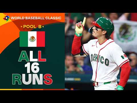 ¡VIVA MÉXICO! Team Mexico scores 16 runs against Team Brazil in the World Baseball Classic! 😱