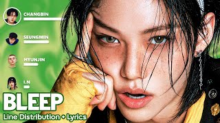 Download lagu Stray Kids - BLEEP - Line Distribution   Lyrics #skz #straykids  #trending mp3