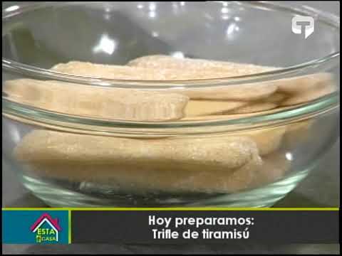 Hoy preparamos Trifle de tiramisú