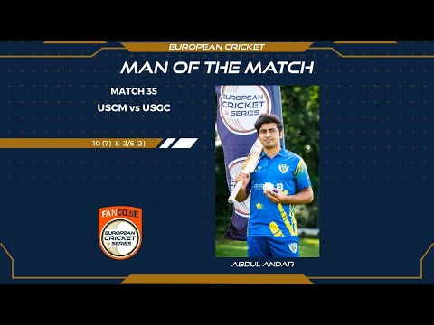 All-rounder Abdul Andar shines at FanCode ECS Germany Dresden