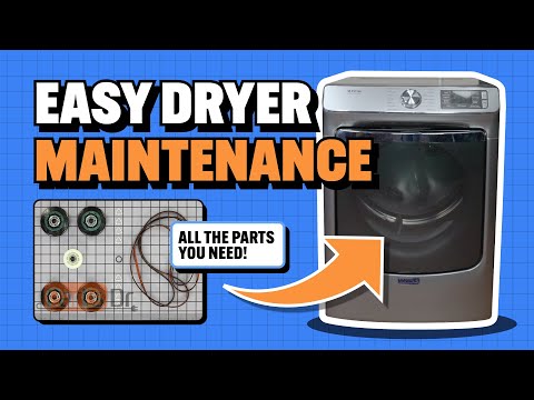 Dryer Maintenance 101: Belt, Pulley & Roller Replacement (Whirlpool, Maytag, Kenmore) Part #4392067