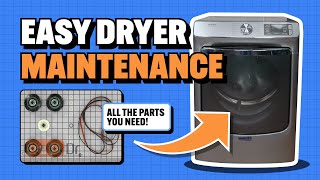 Dryer Maintenance 101: Belt, Pulley & Roller Replacement (Whirlpool, Maytag, Kenmore) Part #4392067