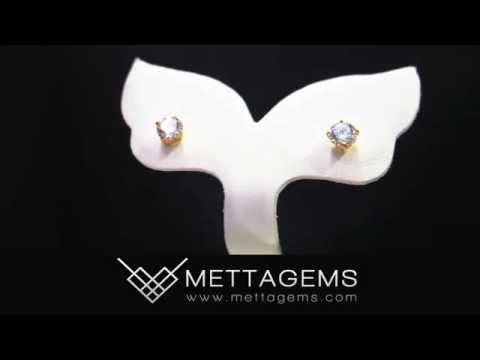 Russian Premium Diamond Earrings (5 MM)