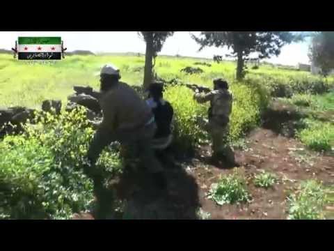 استهداف مقرات النظام بمضاد 14.5 من قبل لواء الصابرين في بلدة كفر شمس ضمن معركة السيطرة على جدية في ريف درعا