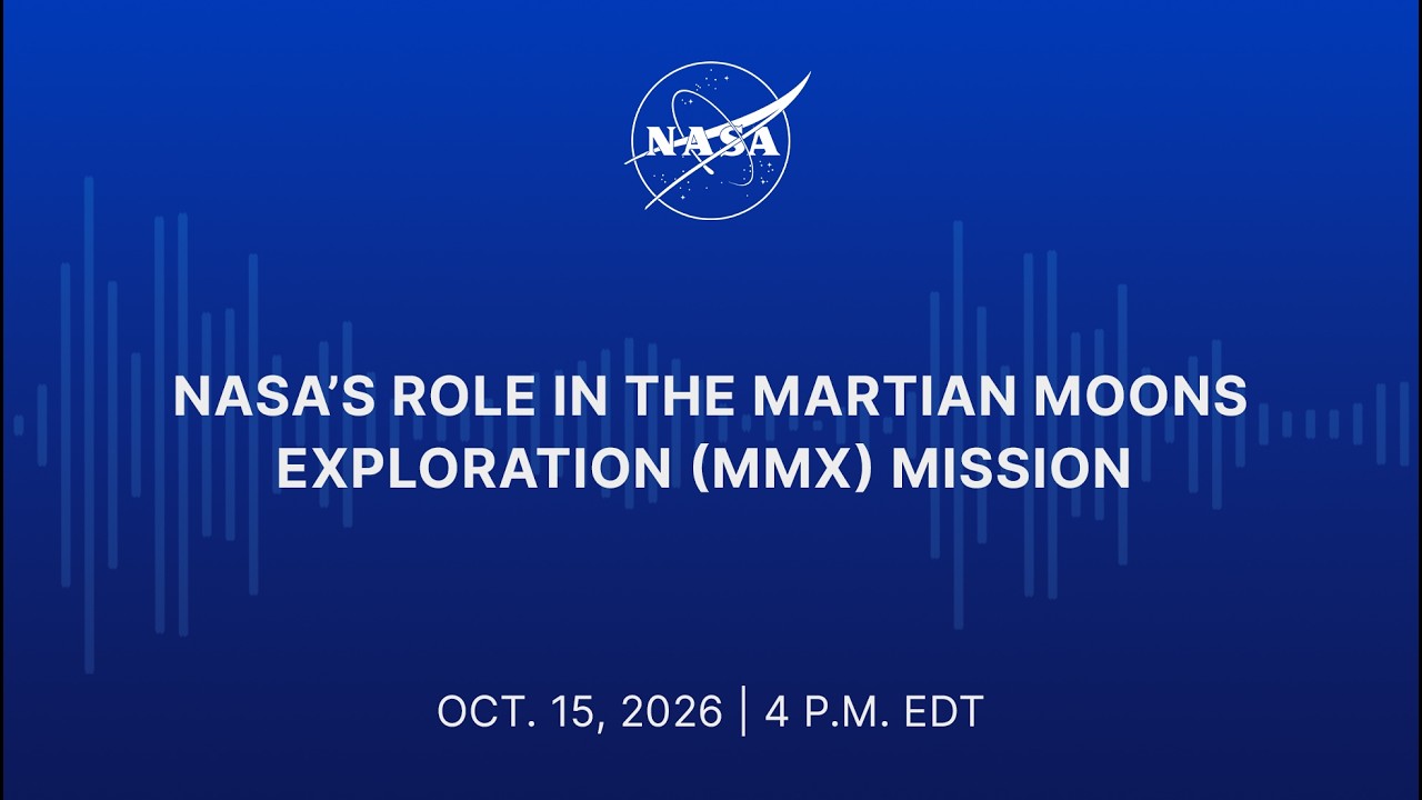 NASA's Role in the Martian Moons Exploration (MMX) Mission (October 15, 2026) - YouTube