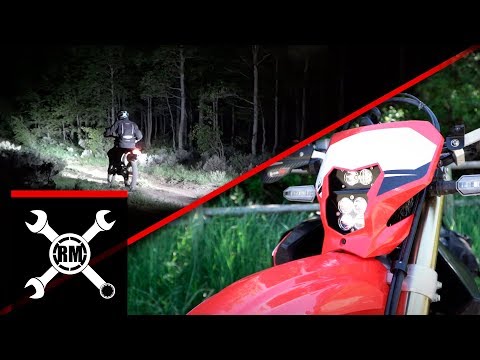 Baja Designs Squadron Pro/S2 LED Headlight Install on a Honda CRF450L