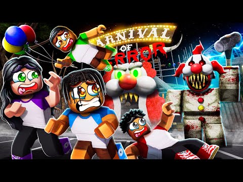 4 PLAYER ROBLOX ESCAPE THE CARNIVAL OF TERROR | The Prince Family Clubhouse