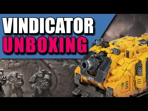 Unboxing Warhammer : A Look at the Horus Heresy Vindicator Siege tank!