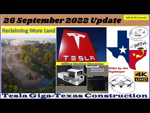 Roof changes & electrical substation progress on this 26 September 2022 at Giga Texas! (08:10 AM)